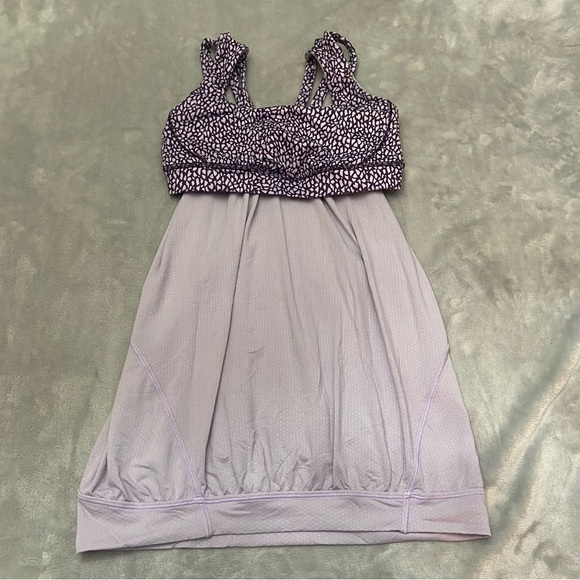 Lululemon Nouveau Limits Tank Top Miss Mosaic Lilac Deep Zinfandel 21960 - Picture 5 of 9